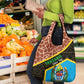 Tanzania Union Day 2024 Grocery Bag Uhuru na Umoja Giraffe Pattern