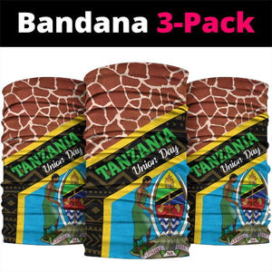 Tanzania Union Day 2024 Neck Gaiter Uhuru na Umoja Giraffe Pattern LT01
