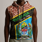 Tanzania Union Day 2024 Sleeveless Zip Hoodie Uhuru na Umoja Giraffe Pattern - African Pride