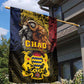 Chad Independence Day 1960 Garden Flag Tchad Goat and Lion African Pattern