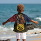 Chad Independence Day 1960 Kid Hawaiian Shirt Tchad Goat and Lion African Pattern