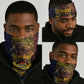 Chad Independence Day 1960 Neck Gaiter Tchad Goat and Lion African Pattern LT01
