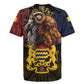 Chad Independence Day 1960 Rugby Jersey Tchad Goat and Lion African Pattern
