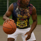 Chad Independence Day 1960 Sleeveless Hoodie Tchad Goat and Lion African Pattern - African Pride