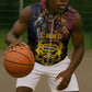 Chad Independence Day 1960 Sleeveless Zip Hoodie Tchad Goat and Lion African Pattern - African Pride