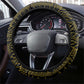 Chad Independence Day 1960 Steering Wheel Cover Tchad Goat and Lion African Pattern