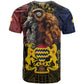 Chad Independence Day 1960 T shirt Tchad Goat and Lion African Pattern