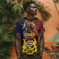 Chad Independence Day 1960 T shirt Tchad Goat and Lion African Pattern