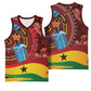 Panafest Basketball Jersey Ghana Tropical African Pattern - African Pride