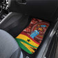Panafest Car Mats Ghana Tropical African Pattern