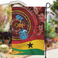 Panafest Garden Flag Ghana Tropical African Pattern