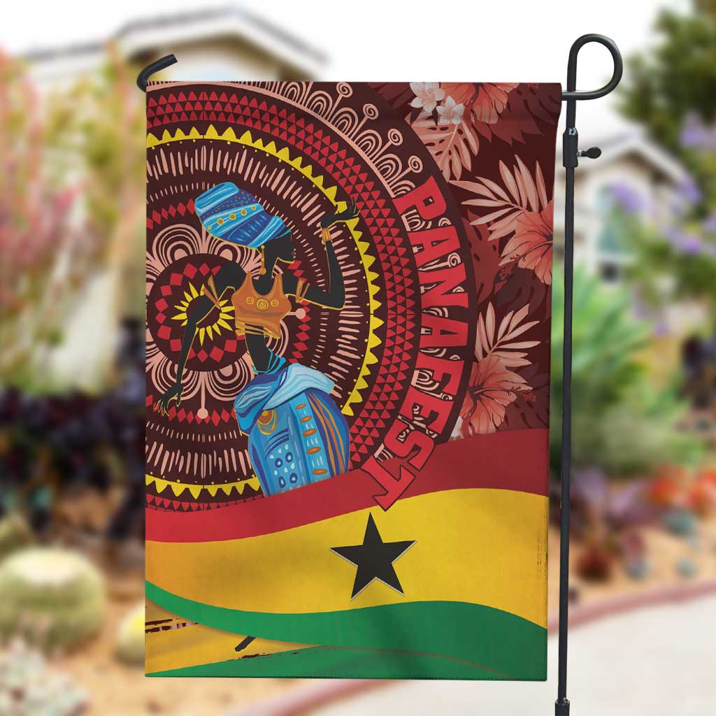 Panafest Garden Flag Ghana Tropical African Pattern