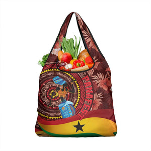 Panafest Grocery Bag Ghana Tropical African Pattern