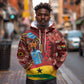 Panafest Hoodie Ghana Tropical African Pattern