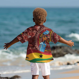 Panafest Kid Hawaiian Shirt Ghana Tropical African Pattern