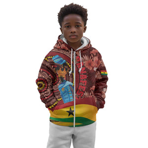 Panafest Kid Hoodie Ghana Tropical African Pattern