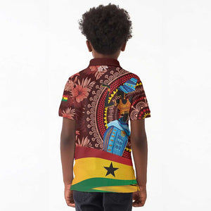 Panafest Kid Polo Shirt Ghana Tropical African Pattern