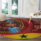 Panafest Round Carpet Ghana Tropical African Pattern