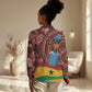 Panafest Women Casual Shirt Ghana Tropical African Pattern LT01