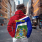 Gambia Independence Day Hoodie with Coat of Arms and African Pattern