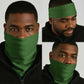 Gambia Independence Day Neck Gaiter with Coat of Arms and African Pattern - African Pride
