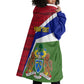 Gambia Independence Day Wearable Blanket Hoodie with Coat of Arms and African Pattern
