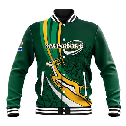 Personalized South Africa Rugby Baseball Jacket - Springboks Go Champions, World Cup LT01