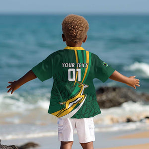 Personalized South Africa Rugby Kid Hawaiian Shirt - Springboks Go Champions, World Cup
