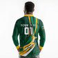 Personalized South Africa Rugby Long Sleeve Polo Shirt - Springboks Go Champions, World Cup
