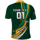 Personalized South Africa Rugby Polo Shirt - Springboks Go Champions, World Cup