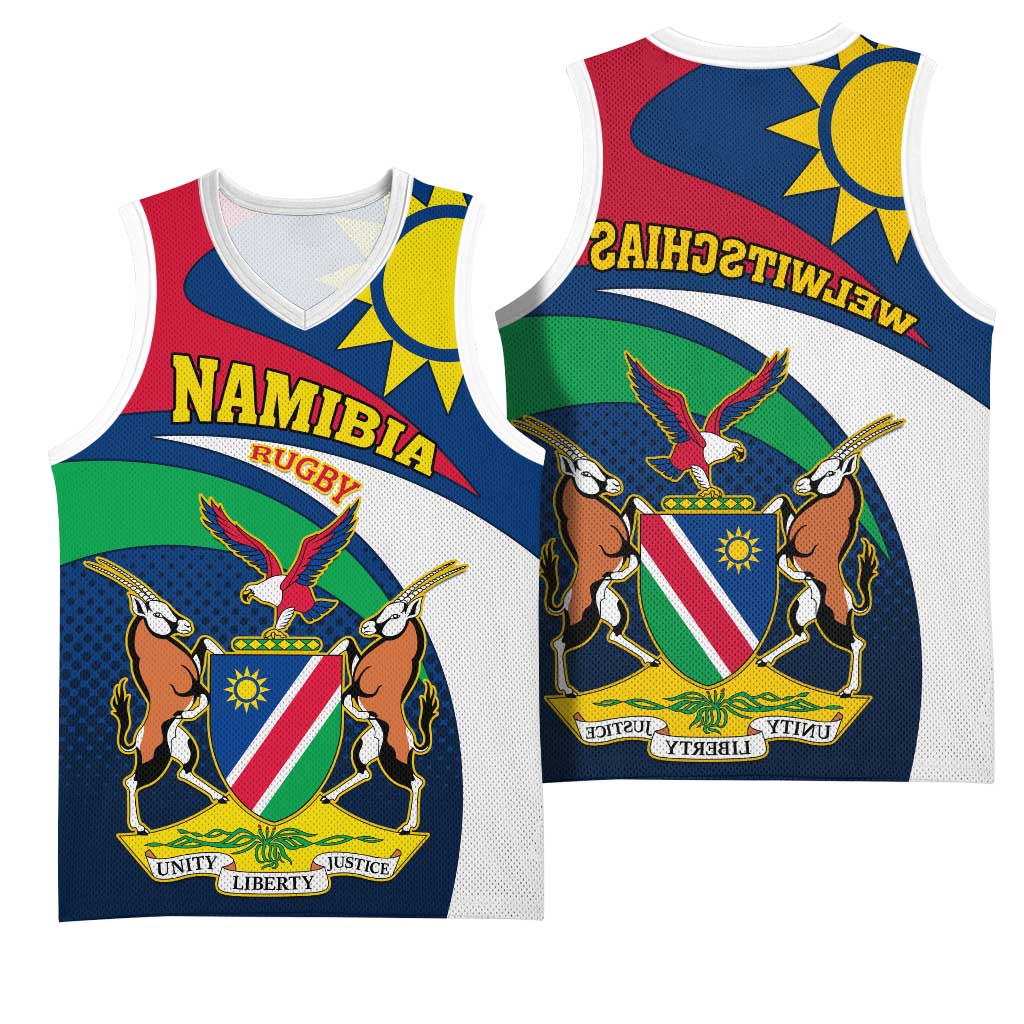 Namibia Rugby Basketball Jersey - Welwitschias Go World Cup - African Pride