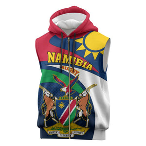 Namibia Rugby Sleeveless Zip Hoodie - Welwitschias Go World Cup - African Pride
