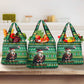 Nigeria Christmas Grocery Bag Eagle Santa - African Pattern