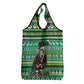Nigeria Christmas Grocery Bag Eagle Santa - African Pattern