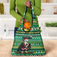 Nigeria Christmas Grocery Bag Eagle Santa - African Pattern