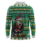 Nigeria Christmas Long Sleeve Polo Shirt Eagle Santa - African Pattern