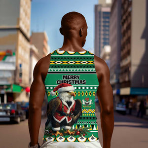 Nigeria Christmas Men Tank Top Eagle Santa - African Pattern