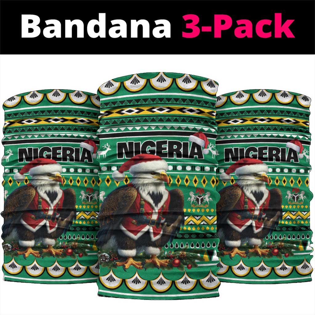 Nigeria Christmas Neck Gaiter Eagle Santa - African Pattern LT01