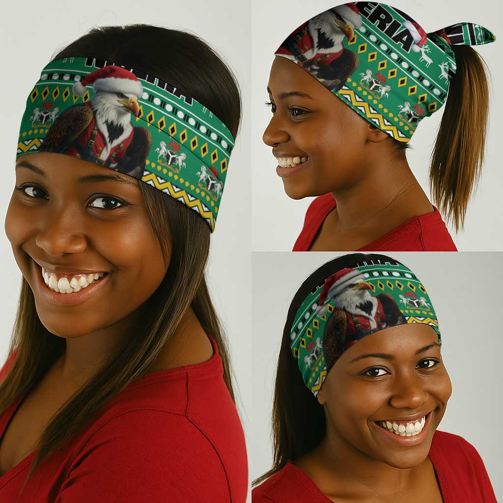 Nigeria Christmas Neck Gaiter Eagle Santa - African Pattern LT01