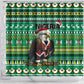 Nigeria Christmas Shower Curtain Eagle Santa - African Pattern
