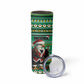 Nigeria Christmas Skinny Tumbler Eagle Santa - African Pattern