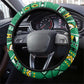 Nigeria Christmas Steering Wheel Cover Eagle Santa - African Pattern