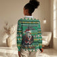 Nigeria Christmas Women Casual Shirt Eagle Santa - African Pattern LT01