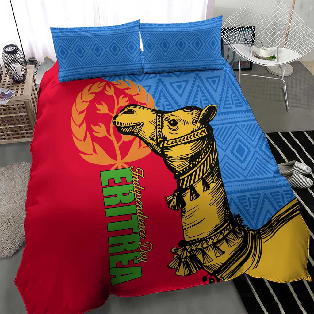 Eritrea Independence Day 2024 Bedding Set Eritrean Camel African Pattern
