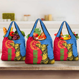 Eritrea Independence Day 2024 Grocery Bag Eritrean Camel African Pattern