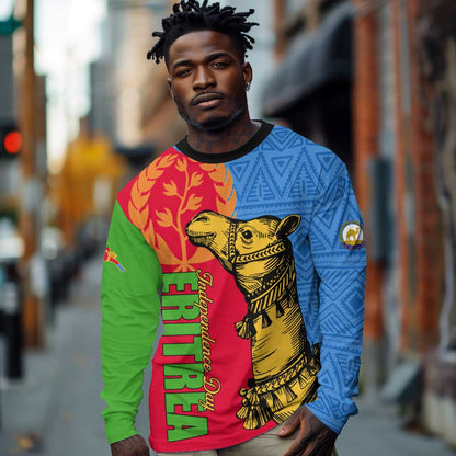 Eritrea Independence Day 2024 Long Sleeve Shirt Eritrean Camel African Pattern LT01