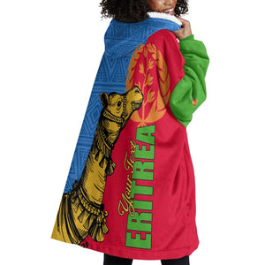 Eritrea Independence Day 2024 Wearable Blanket Hoodie Eritrean Camel African Pattern