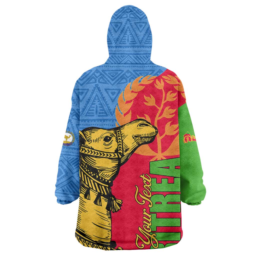 Eritrea Independence Day 2024 Wearable Blanket Hoodie Eritrean Camel African Pattern