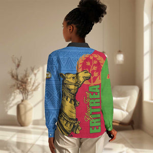 Eritrea Independence Day 2024 Women Casual Shirt Eritrean Camel African Pattern LT01