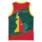 Personalized Cameroon Basketball Jersey with Cameroun Coat of Arms and African Pattern - African Pride